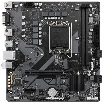 Материнская плата GIGABYTE B760M E, LGA1700, B760, PCIe4.0, 2xDDR5, D-SUB+HDMI+DP, 2xM.2, mATX в Metoo.kz - Metoo (1)