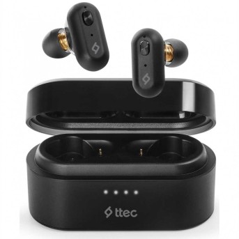 ttec AirBeat Duo True Wireless Headsets , Black - Metoo (2)