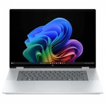 Ноутбук HP CL6V6EA OmniBook X Flip 2-in-1 Laptop Next Gen AI 16-as0007ci 16" WUXGA (1920x1200) Touch IPS/Intel Core Ultra 7 258V up to 4,8Ghz 8Cores/32GB/1TB SSD/Integrated/Wi-Fi 7/BT5.4/5MP+IR/BKLT/Windows 11 Home/1Y/Glacier silver aluminum в Metoo.kz - Metoo (2)