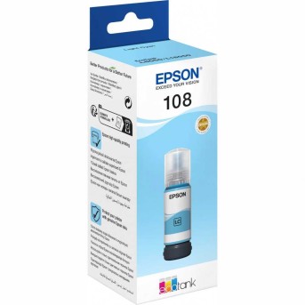 Картридж Epson C13T09C54A 108 EcoTank ink Light Cyan - Metoo (3)