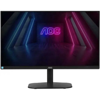 Монитор жидкокристаллический AOC 24B2XH/EU/01 LCD 23.8'' 16:9 1920х1080(FHD), IPS 75 Hz, 250 cd/m2, H178°/V178°, 16.7M, 4ms, VGA, HDMI, Tilt, 3Y, Black в Metoo.kz - Metoo (1)