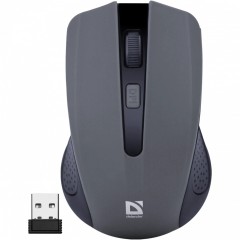 Мышь Defender Accura MM-935 (52936), 3key+колесо, Optical 800-1600dpi, 2AAA, Wireless/USB, серый..