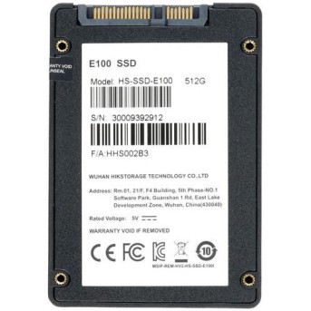 SSD накопитель 512Gb Hikvision HS-SSD-E100, 2.5", SATA III - Metoo (3)