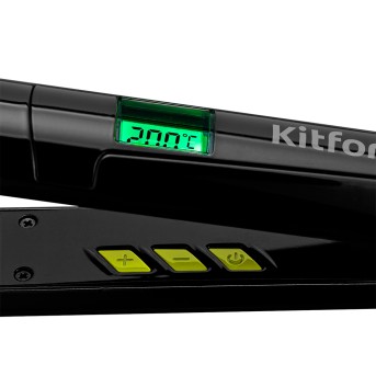 Выпрямитель Kitfort КТ-3226-2 черно-салатовый - Metoo (4)