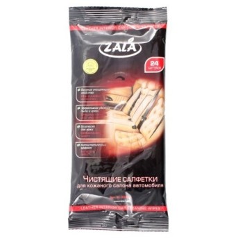 Чистящие салфетки для кожаного салона автомобиля ZALA 24 шт. ZL33624 - Metoo (1)
