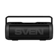 Портативная колонка SVEN PS-600, черный, акустическая система (2.0, мощность 2x25 Вт (RMS), Bluetooth, FM, USB, microSD,