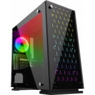 Корпус ПК без БП GameMax H605-TB <MATX, 3x120 RGB, USB2.0x2, USB3.0x1, 350x188x380mm>