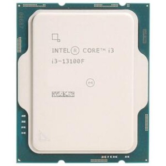 Процессор Core i3-13100F 3.4GHz, 4C/<wbr>8T, 12Mb Intel Smart Cache, TDP60W, LGA1700, BX8071513100F