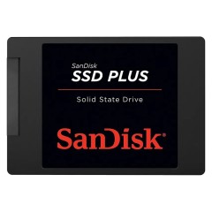 SanDisk SSD PLUS 1TB SSD, 2.5” 7mm, SATA 6 Gbit/<wbr>s, Read/<wbr>Write: 535 MB/<wbr>s / 450 MB/<wbr>s