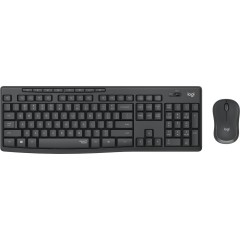 Комплект беспроводной Logitech MK295 с поддержкой SilentTouch (клавиатура+мышь, GRAPHITE, RUS, 2.4GHz) (M/<wbr>N: Y-R0042 / MR0085 / C-U0010)