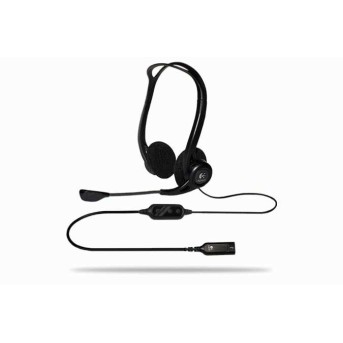 Гарнитура Logitech PC960 (USB, элементы управления на кабеле, кабель 2.4м) (M/<wbr>N: A00091) - Metoo (2)