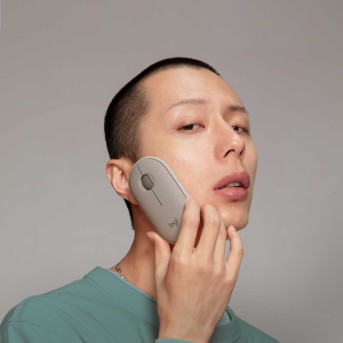 Мышь беспроводная Logitech Pebble Sand (M/<wbr>N: MR0075 / C-U0010) - Metoo (5)