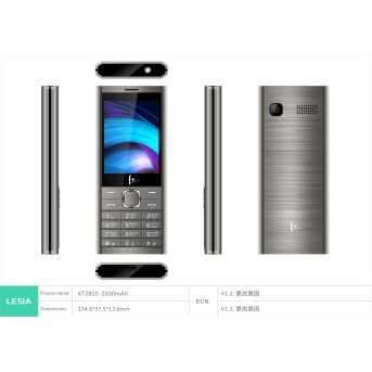 Мобильные телефоны F+ B280 Dark Grey - Metoo (1)