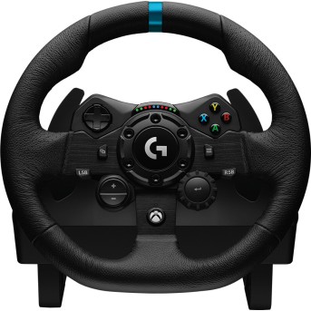 Контроллер для игровых симуляторов Logitech G923 (гоночный руль и педали для Xbox Series X/<wbr>S, Xbox One и ПК) (M/<wbr>N: WU0007) - Metoo (4)