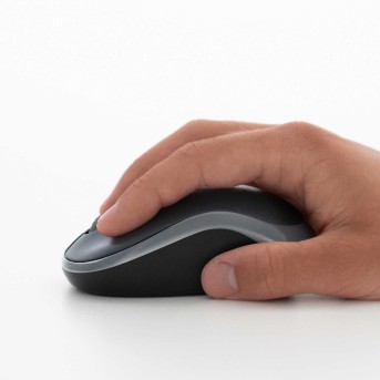 Мышь беспроводная Logitech M185 Blue (синяя, оптическая, 1000dpi, 2.4 GHz/<wbr>USB-ресивер) (M/<wbr>N: MR0087 / CU0019) - Metoo (6)