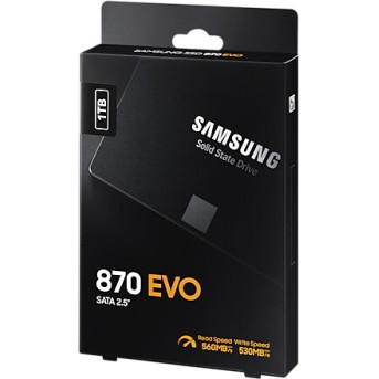 Накопитель на жестком магнитном диске Samsung Твердотельный накопитель SSD Samsung MZ-77E1T0BW 1000ГБ 2.5" 870 EVO SATA III - Metoo (2)