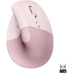 Мышь беспроводная Logitech LIFT ROSE (400-4000 dpi, Bluetooth, USB-ресивер Logi Bolt®, 4 настраиваемые кнопки)