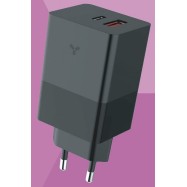 Сетевые зарядные устройства Accesstyle Crocus GaN 65WCA Black