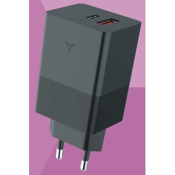 Сетевые зарядные устройства Accesstyle Crocus GaN 65WCA Black - Metoo (1)