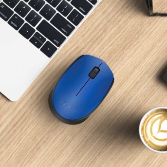 Мышь беспроводная Logitech M171 Blue (синяя, оптическая, 1000dpi, 2.4 GHz/<wbr>USB-ресивер) (M/<wbr>N: M-R0060 / C-U0010) - Metoo (4)