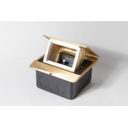 Люк на 1,5 поста (45х45), латунь, с металлической коробкой, IP44