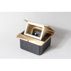 Люк на 1,5 поста (45х45), латунь, с металлической коробкой, IP44..