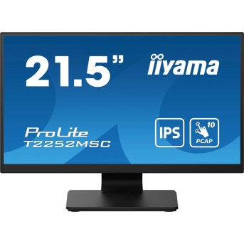 Монитор LCD 21.5'' 16:9 1920х1080(FHD) IPS, TOUCH, 80 Hz, 225 cd/<wbr>m, 1000:1, 5ms, HDMI, DP, USB-Hub, Tilt, Speakers, 3Y, Black T2252MSCB2 - Metoo (1)