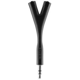 Headphone Y-разветвитель, 3.5mm jack - 2M-1F в Metoo.kz - Metoo (1)