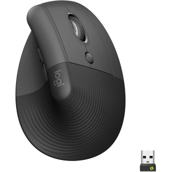 Мышь беспроводная Logitech LIFT GRAPHITE (400-4000 dpi, Bluetooth, USB-ресивер Logi Bolt®, 4 настраиваемые кнопки) - Metoo (1)