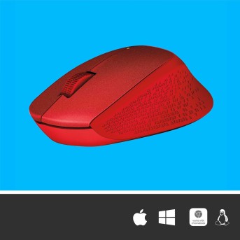 Мышь беспроводная Logitech M330 Silent Plus Red (красная, оптическая, 1000dpi, 2.4 GHz/<wbr>USB-ресивер, бесшумная, под правую руку) (M/<wbr>N: M-R0051 / C-U0010) 910-004911 - Metoo (5)