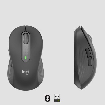 Мышь беспроводная Logitech Signature M650 L Wireless Mouse - GRAPHITE - BT - N/<wbr>A - EMEA - M650 L (M/<wbr>N: MR0091 / CU0021) - Metoo (2)