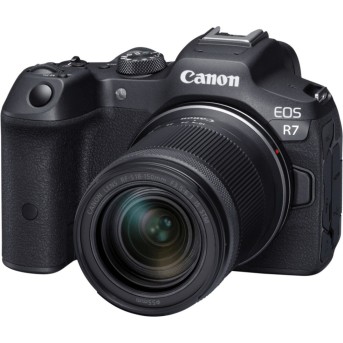 Фотоаппарат Canon EOS R7 + RF-S 18-150mm F3.5-6.3 IS STM, беззеркальный, черный, 34 Mpx, CMOS 22.3х14.8 мм, UHD 4K, экран 3.0" поворотный, Li-ion - Metoo (1)