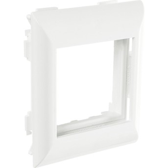 Суппорт с рамкой на 1 пост (45х45) в профиль для кабельных каналов 100х50, 105х50 100007S в Metoo.kz - Metoo (2)