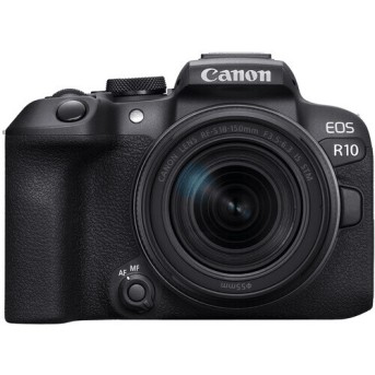 Фотоаппарат Canon EOS R10 + RF-S 18-150mm IS STM, беззеркальный, черный, 24,2 Mpx, CMOS 22.3х14.8 мм, UHD 4K, экран 3.0" поворотный, Li-ion - Metoo (1)