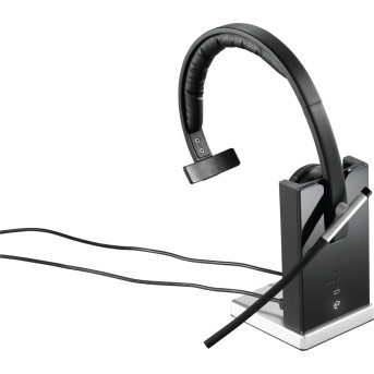 Гарнитура беспроводная Logitech H820e Mono (DECT, в комплекте зарядная подставка, адаптер переменного тока, USB-кабель) (M/<wbr>N: A-00058) - Metoo (7)