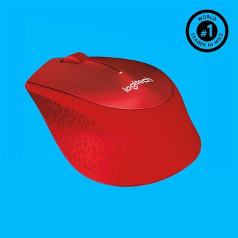 Мышь беспроводная Logitech M330 Silent Plus Red (красная, оптическая, 1000dpi, 2.4 GHz/<wbr>USB-ресивер, бесшумная, под правую руку) (M/<wbr>N: M-R0051 / C-U0010) 910-004911 - Metoo (9)