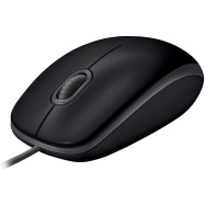 Мышь Logitech B110 Silent (B110s) Black (черная, бесшумная, оптическая, 3 кнопки, 1000dpi, USB, 1.8м) (M/N: M-U0051) 910005508