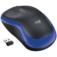Мышь беспроводная Logitech M185 Blue (синяя, оптическая, 1000dpi, 2.4 GHz/USB-ресивер) (M/N: MR008..
