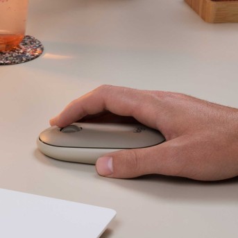 Мышь беспроводная Logitech Pebble Sand (M/<wbr>N: MR0075 / C-U0010) - Metoo (6)