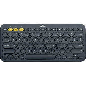 Клавиатура беспроводная Logitech K380 (DARK GREY, Multi-Device, Bluetooth Classic (3.0), 2 батарейки типа ААА) (M/<wbr>N: Y-R0056) - Metoo (1)