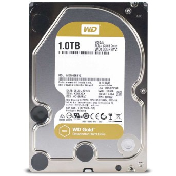 Серверный жесткий диск HDD 1Tb Western Digital (WD1005FBYZ), 3.5", 128Mb, SATA III, Gold - Metoo (1)