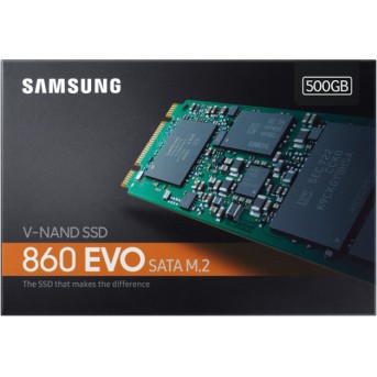 SSD накопитель 500Gb Samsung 860 EVO MZ-76E500BW/<wbr>EU, 2.5", SATA III - Metoo (9)