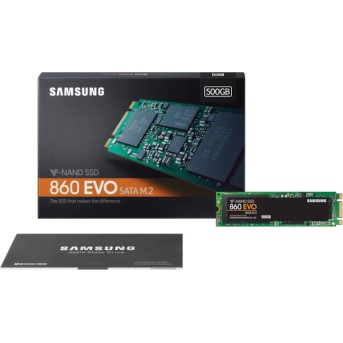 SSD накопитель 500Gb Samsung 860 EVO MZ-76E500BW/<wbr>EU, 2.5", SATA III - Metoo (12)