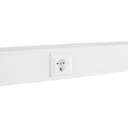 Суппорт с рамкой на 1 пост (45х45) в профиль для кабельных каналов 100х50, 105х50 100007S..