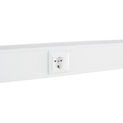 Суппорт с рамкой на 1 пост (45х45) в профиль для кабельных каналов 100х50, 105х50 100007S..