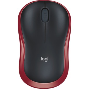 Мышь беспроводная Logitech M185 Red (красная, оптическая, 1000dpi, 2.4 GHz/<wbr>USB-ресивер) (M/<wbr>N: MR0087 / CU0019) - Metoo (5)