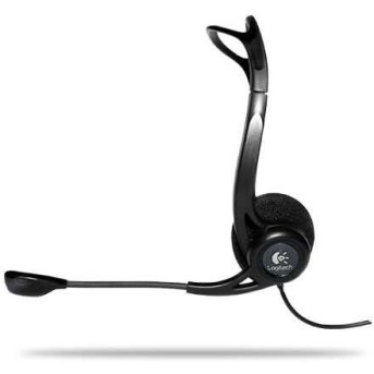 Гарнитура Logitech PC960 (USB, элементы управления на кабеле, кабель 2.4м) (M/<wbr>N: A00091) - Metoo (3)