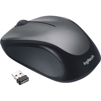 Мышь беспроводная Logitech M235 Colt Matte (серая, оптическая, 1000dpi, 2.4 GHz/USB-ресивер (Logitech Unifying®)) (M/N: M-R0038 / C-U0008) в Metoo.kz - Metoo (3)