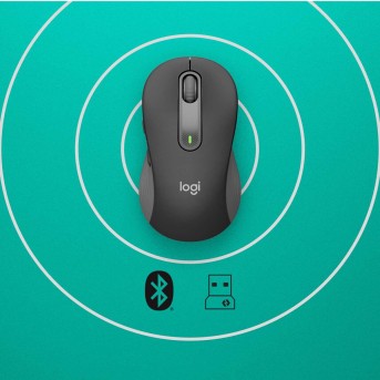 Мышь беспроводная Logitech Signature M650 L Wireless Mouse - GRAPHITE - BT - N/<wbr>A - EMEA - M650 L (M/<wbr>N: MR0091 / CU0021) - Metoo (3)