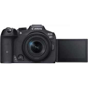 Фотоаппарат Canon EOS R7 + RF-S 18-150mm F3.5-6.3 IS STM, беззеркальный, черный, 34 Mpx, CMOS 22.3х14.8 мм, UHD 4K, экран 3.0" поворотный, Li-ion - Metoo (3)